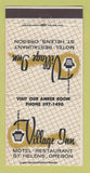 Matchbook Cover - Village Inn Motel Restaurant St Helens OR 30 Strike
