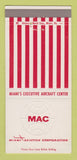 Matchbook Cover - MAC Miami Aviation Corp FL 30 Strike