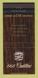 Matchbook Cover - 1968 Cadillac Phil Renick Cleveland OH 30 Strike