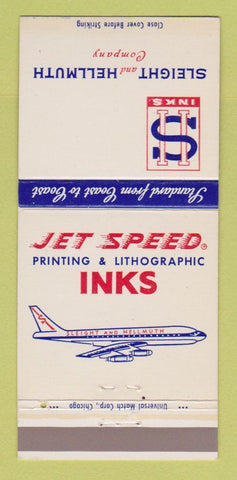 Matchbook Cover - Sleight Hellmuth Printing Litho Inks 30 Strike
