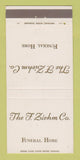Matchbook Cover - F Ziehm Funeral Home Cleveland OH 30 Strike