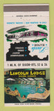 Matchbook Cover - Lincoln Lodge Dixon IL 30 Strike
