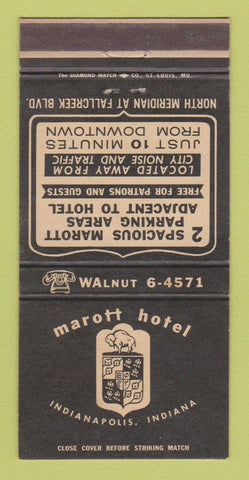 Matchbook Cover - Marott Hotel Indianapolis IN WEAR 30 Strike