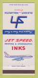 Matchbook Cover - Sleight Hellmuth Printing Litho Inks 30 Strike