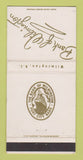 Matchbook Cover - Bank of Wilmington NC WEAR 30 Strike