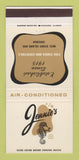 Matchbook Cover - Jennie's Restaurant Chicago IL 30 Strike