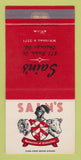 Matchbook Cover - Sain's Restaurant Chicago IL WEAR 30 Strike
