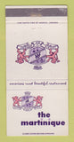 Matchbook Cover - Martinique Restaurant WEAR 30 Strike