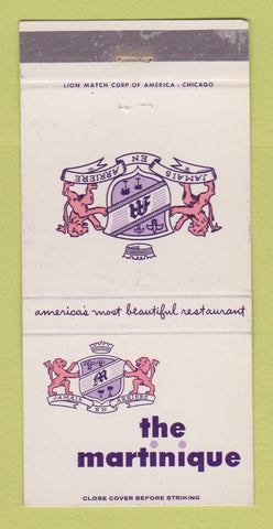 Matchbook Cover - Martinique Restaurant WEAR 30 Strike