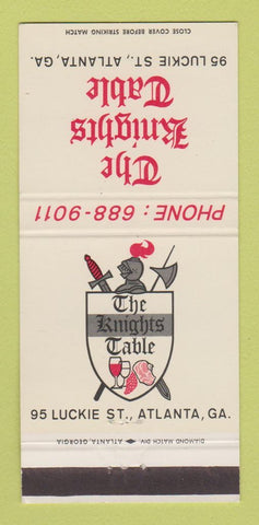 Matchbook Cover - The Knights' Table Atlanta GA 30 Strike