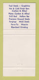 Matchbook Cover - Peninsular Steel 1966 Detroit Akron Toledo 30 Strike
