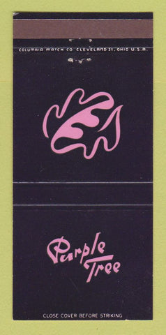Matchbook Cover - Purple Tree Indianapolis Tampa Washington DC 30 Strike