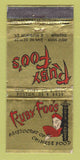 Matchbook Cover - Ruby Foo's Chinese New York City Boston WORN 21 Strike Feature