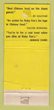 Matchbook Cover - Ruby Foo's Chinese New York City Boston WORN 21 Strike Feature