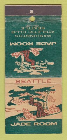 Matchbook Cover - Jade Room Seattle WA Athletic Club WEAR 21 Strike Feature