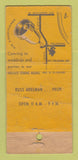 Matchbook Cover - Ye Olde Dinner Bell Milwaukee WI WORN 21 Strike Feature