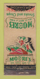 Matchbook Cover - Dinty Moore's New York City Restaurant WEAR 21 Strike Feature