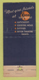 Matchbook Cover - Koss Restaurant Jersey City NJ WEAR 21 Strike Feature