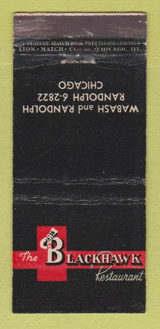 Matchbook Cover - Blackhawk Restaurant Chicago IL WEAR 21 Strike Feature