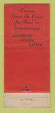 Matchbook Cover - Blackhawk Restaurant Chicago IL WEAR 21 Strike Feature