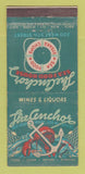 Matchbook Cover - Anchor Seafood New York City WORN BACK 21 Strike Feature