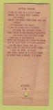 Matchbook Cover - Rod's Steak House Williams AZ WORN 21 Strike Feature