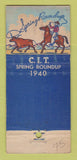 Matchbook Cover CIT Corp Auto Sales Financing NYC Chicago WEAR 21 Strike Feature