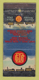 Matchbook Cover - Detroit Gray Iron Foundry Rochester MI POOR  21 Strike Feature
