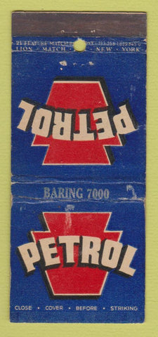 Matchbook Cover Petrol Philadelphia Baltimore MD oil gas WEAR 21 Strike Feature
