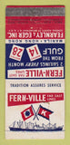 Matchbook Cover - Fern Ville New York City shipping 21 Strike Feature