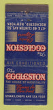 Matchbook Cover - Eggleston Restaurant Rochester NY WORN 21 Strike Feature