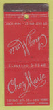 Matchbook Cover - Chez Marie New York City 21 Strike Feature