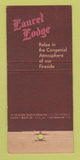 Matchbook Cover - Laurel Lodge San Francisco CA WEAR 21 Strike Feature