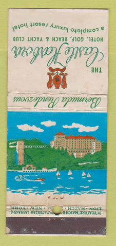 Matchbook Cover - Castle Harbour HOTel Bermuda WEAR 21 Strike Feature