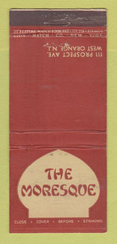 Matchbook Cover - Moresque West Orange NJ 21 Strike Feature