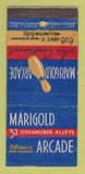 Matchbook Cover - Harigold Arcade Bowling Chicago IL 21 Strike Feature