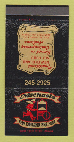 Matchbook Cover - Michaels Seafood Sunnyvale CA 30 Strike