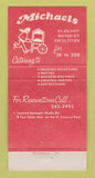 Matchbook Cover - Michaels Seafood Sunnyvale CA 30 Strike
