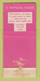 Matchbook Cover - Chatterbox Restaurant St Petersburg FL WORN 30 Stick