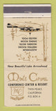 Matchbook Cover - Monte Corona Resort Twin Peaks CA 30 Strike