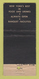 Matchbook Cover - Al and Dick Steka House New York City WEAR 21 Strike Feature