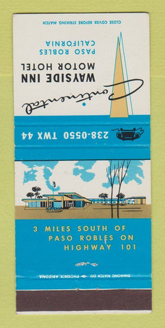 Matchbook Cover - Continental Wayside Inn Motor Hotel Paso Robles CA 30 Strike