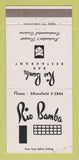 Matchbook Cover - Rio Bamba Restaurant Rochester NY 30 Strike