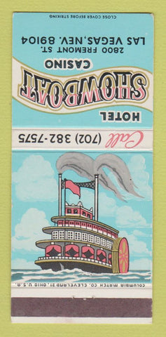 Matchbook Cover - Hotel Showboat Casino LAS Vegas NV 30 Strike