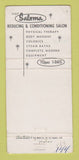 Matchbook Cover - Saloma Salon Downey CA WORN 30 Strike