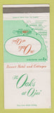 Matchbook Cover - Oaks at Ojai CA Hotel WEAR 30 Strike