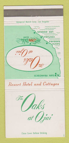 Matchbook Cover - Oaks at Ojai CA Hotel WEAR 30 Strike