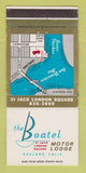 Matchbook Cover - Boatel Motor Lodge Oakland CA 30 Strike