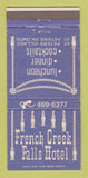 Matchbook Cover - French Creek Falls Hotel St Peters PA 30 Strike