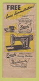 Matchbook Cover - Necchi Sewing Machines Walt Hunt's Hastings NE 30 Strike